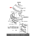 Toyota Genuine ABSORBER, FRONT BUMPER ENERGY 52614-78010