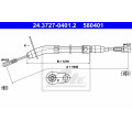 Brake Shoe Cable Rear Db W123/Left