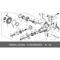 Genuine Honda Transfer Case Input Shaft Seal 91202-RDK-003