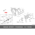 NISSAN 11925-85G0A PULLEY ASSY-IDLER COMPRESSOR