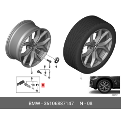 BMW TPMS Tire Pressure Monitoring Sensor 433MHz - G Series
