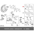 Toyota Tundra Sequoia Rear Brake Pad Set 04466-60191