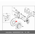 Mercedes-Benz Bolt with T30 Torx head M6 x 10 mm