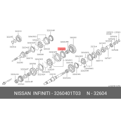 Ring-baulk - NISSAN (32604-01T03)