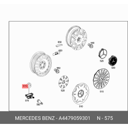 Mercedes-Benz Metris/Vito TPMs Tire Valve Stem Kit A4479059301
