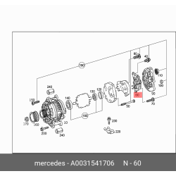 Alternator Regulator Db W203,W209,M112,120Ah