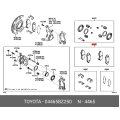 TOYOTA 04465-BZ250 Pad Kit Disc Brake Front