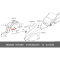 NISSAN 01553-05233 Genuine Fender Liner Retainer