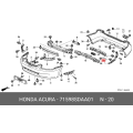 Honda Accord Side Support 71598-SDA-A01
