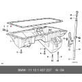 Oil Pan Gasket - BMW E36 E38 E39 E46 525i M3 X3 X5 Z3 Z4 1991-2008