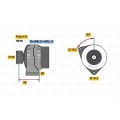 BOSCH 0123520017 Alternator