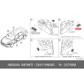 Nissan Maxima Passenger Front Door Window Switch Black 25411-9N00C OEM