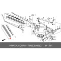 Genuine OE Wiper Blade Rubber - Honda (375mm) - 76632-TM0-T01