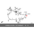 HONDA 53734-TK8-A01 Genuine Hose, Power Steering Return