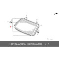 Rubber Set, RR. Windshield Dam