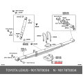 Nut, Flange - Toyota (90178-T0034)