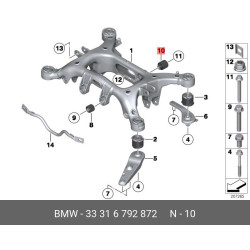 BMW Cross-Member Bushing 33316792872