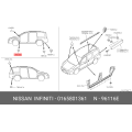 Genuine Nissan Pillar Tape Plug 01658-01361