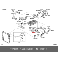 Genuine OEM Water Hose By-Pass - Toyota Avanza Rush 2003-2018