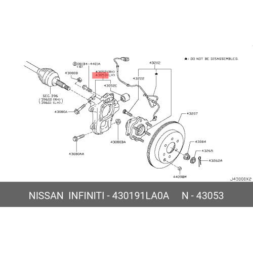 Hsg-Rr Axle,Lh