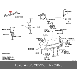 Reinforcement Sub-Assy,Rear Bumper To