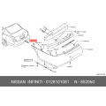 NISSAN 01281-01081 Genuine Screw Grommet