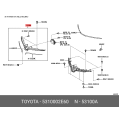 Grille Assy Radiator - Toyota 53100-02E60