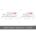Stripe-Accent Rear Fender LH - Nissan