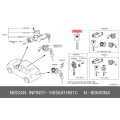 Nissan Key Blank, Master H0564-1HB1C, New Genuine OEM Part