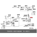 TOYOTA 43211-60240 Genuine Steering Knuckle Right Hand