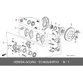 Honda Acty HA3 Front Brake Caliper Pistons & OEM 01463-S04-910