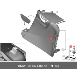 BMW Expanding Rivet Trunk Trim Fastener Plastic Clip Bolt Screw