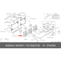 Nissan Fan & Motor Assembly Condenser 92120-62T00 OEM