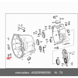 Mercedes-Benz Gearbox Seal 42mm x 10mm (Sprinter) A0009988590