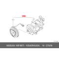 Nissan A/C Compressor Assembly 92600-9AA0A OEM