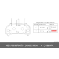 Nissan OEM Socket & Bulb Assembly 24860-C9900
