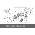 HONDA Genuine Mirror Set (Left & Right)
