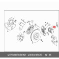 Genuine Mercedes-Benz Maybach Brake Pads Kit A0034208620