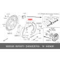 Brake Shoe Kit Fits Navara Frontier FEBEST 0202-D40TR OEM D4060-EB70A