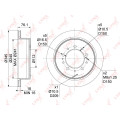 Brake Disc And Brake Drum For Toyota Land Cruiser(200) 4.5D-4.7 07>, Lexus Lx570 07>
