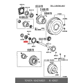 TOYOTA 42427-60021 Genuine Rear Axle Bearing Lock Nut