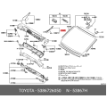 TOYOTA 53867-26050 Seal Front Fender To Cowl