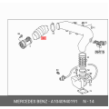 Mercedes-Benz Intake Pipe Hose - R129 W123 W124 W140 W201 1040940191