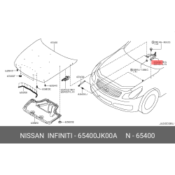 Genuine Hood Hinges Left+Right OEM set NISSAN INFINITI