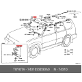 TOYOTA 74310-33D30-A0 Visor Assy, RH
