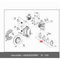 GENUINE MERCEDES-BENZ REAR BRAKE PADS A0004207803 BR205 BR253 W205 X253
