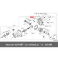 NISSAN 32103-1MG0D Genuine Drain Plug Differential Assembly