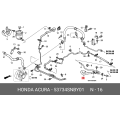 Honda OEM Genuine HOSE A,P/S RETURN 53734-SNB-Y01