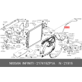 Hose-Reservoir Tank - Nissan 21741-5ZP1A