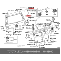 Toyota Genuine Strut Stay Assembly Back Door Left Hand 68960-0WB01